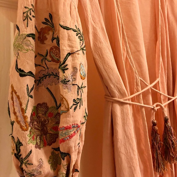 Willow & Clay Soft Pink Duster with Hand Stitching - Picture 2 of 5